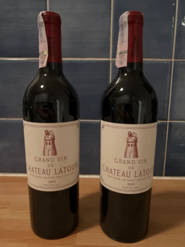 2 x Grand Vin de Château Latour, Pauillac, 2003