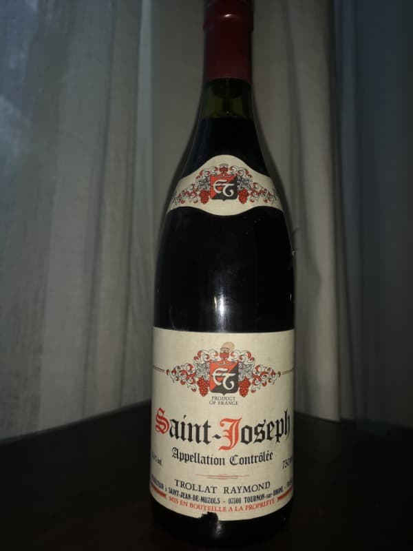 Saint-Joseph, Domaine Raymond Trollat, 1989