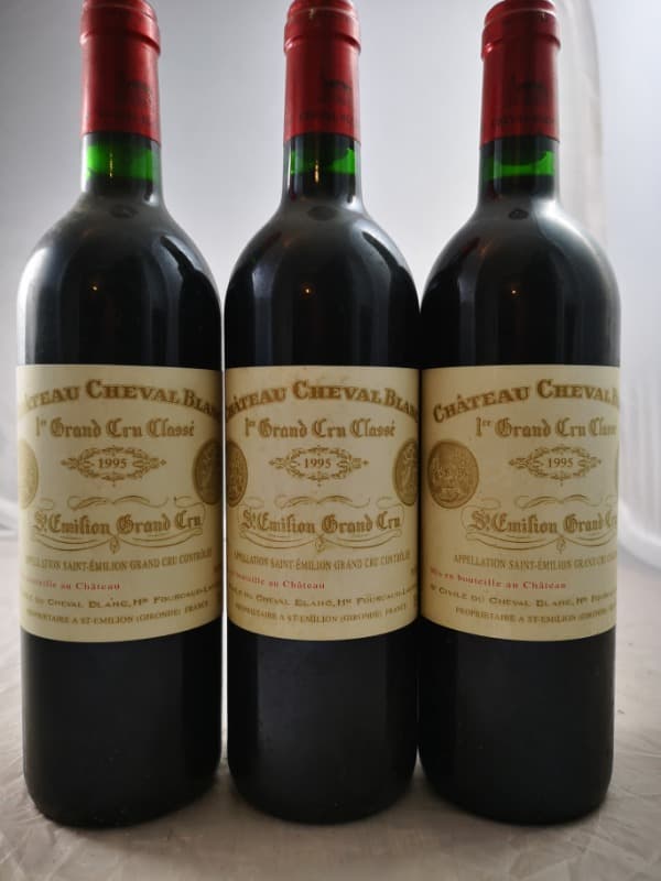 3 x Château Cheval Blanc, Saint-Émilion Grand Cru, 1995