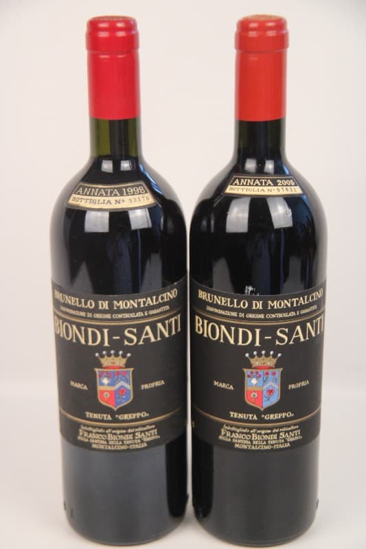 2 x Biondi-Santi, Brunello di Montalcino, 1998/2005