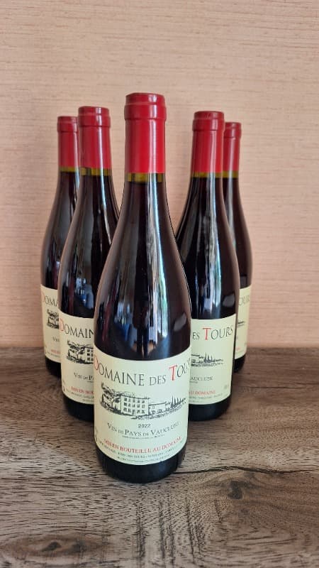 5 x Vin de Pays du Vaucluse, domaine des Tours, 2022