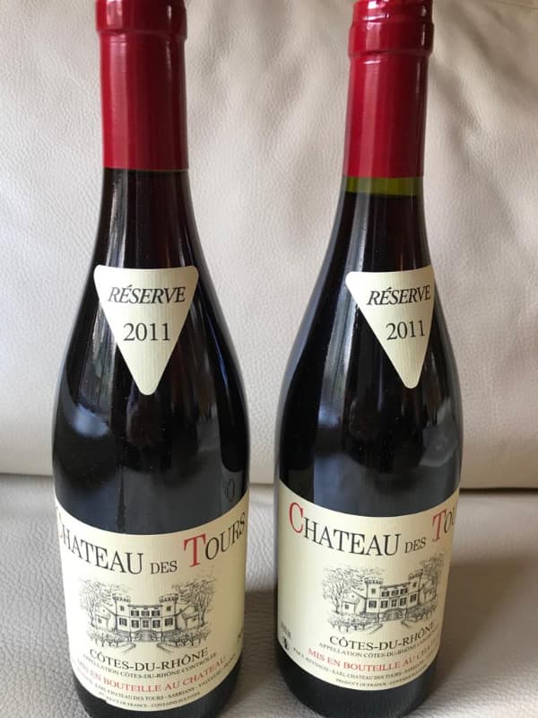 2 x Côtes-du-Rhône, Château des Tours, 2011