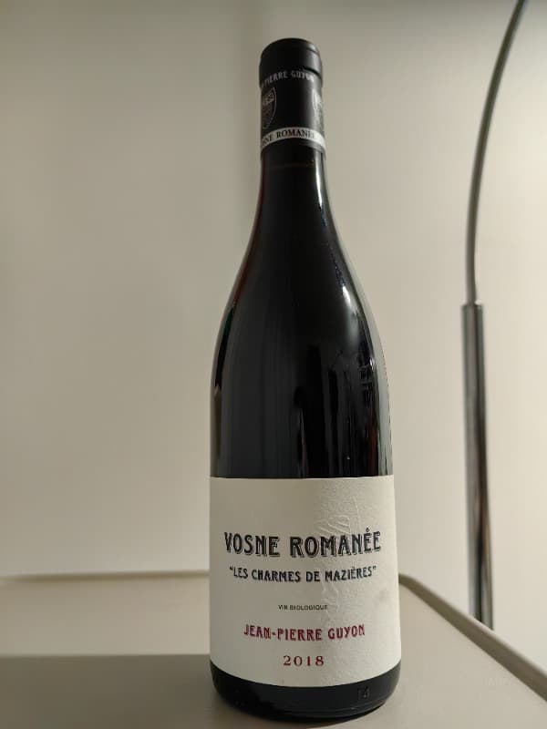 Vosne-Romanée, Les Charmes de Mazières, Jean-Pierre Guyon, 2018