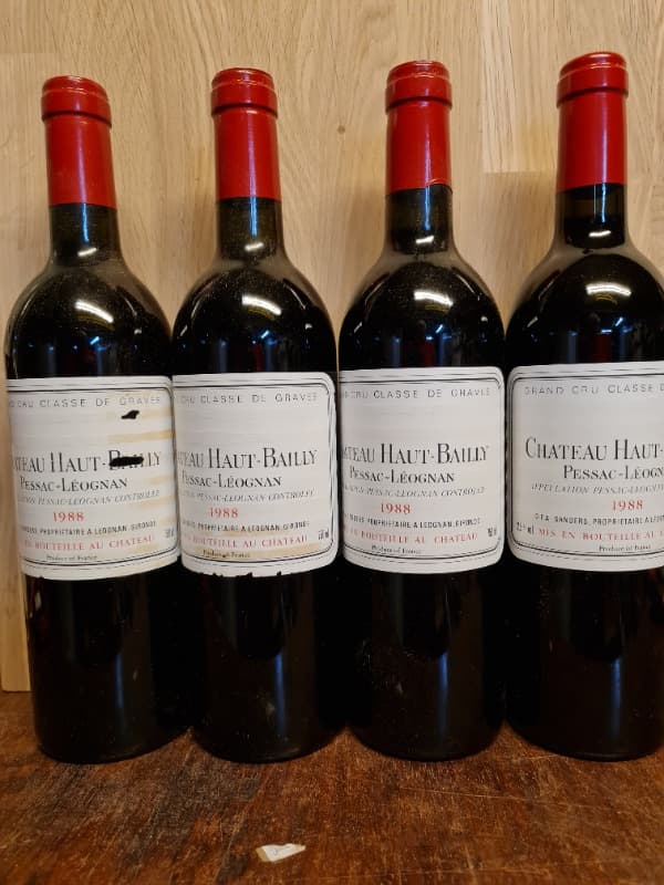 4 x Château Haut Bailly, Pessac-Léognan, 1988