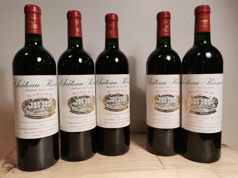 5 x Château Kirwan, Margaux, 3X2000 / 2x2005