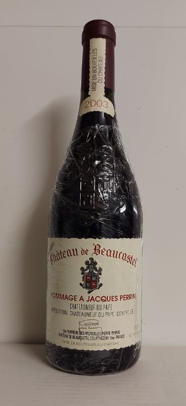 Châteauneuf-du-Pape, Hommage à Jacques Perrin, Château de Beaucastel, 2003