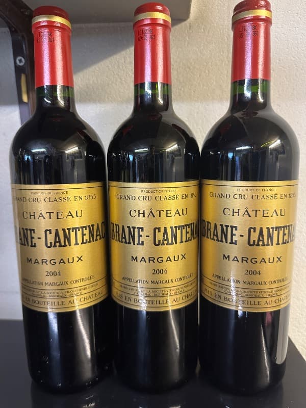 3 x Château Brane Cantenac, Margaux, 2004
