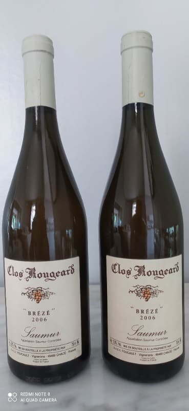 2 x Brézé, Saumur Blanc, Clos Rougeard, 2006