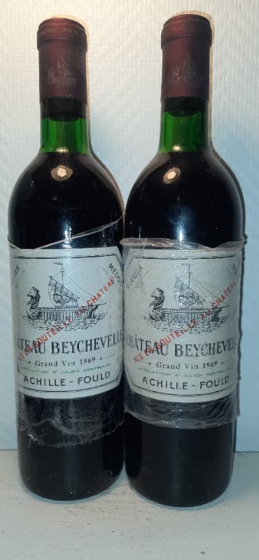 2 x Château Beychevelle, Saint-Julien, 1969
