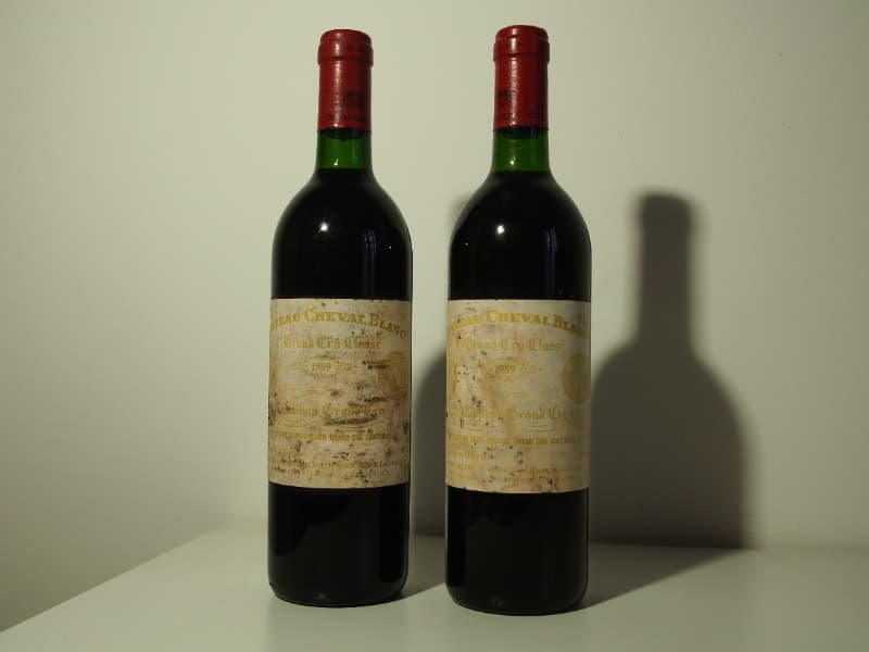 2 x château Cheval Blanc, Saint-Émilion Grand Cru, 1989
