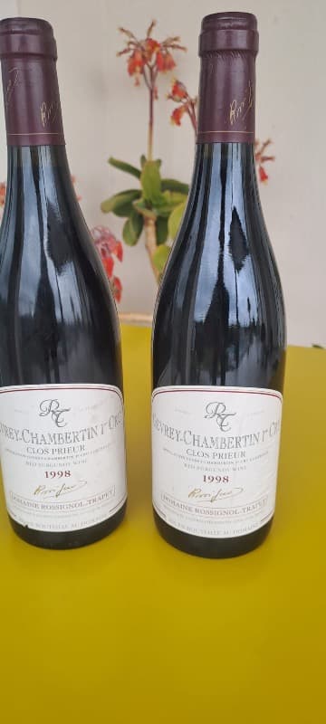 2 x Gevrey-Chambertin, Clos Prieur, domaine Rossignol Trapet, 1998