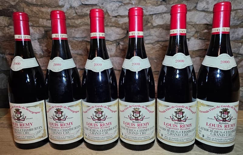 6 x Latricières-Chambertin, Grand cru, Louis Rémy, 2000