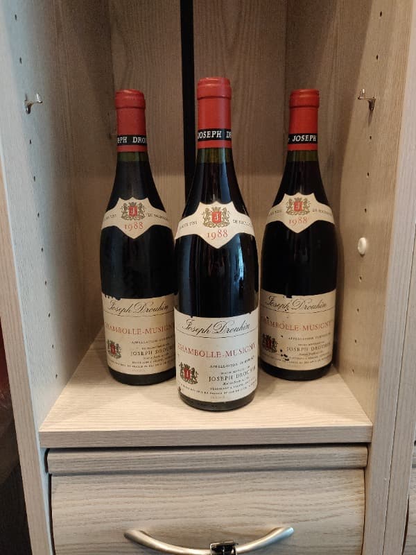 3 x Chambolle-Musigny, Joseph Drouhin, 1988