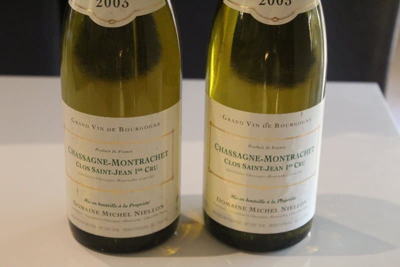 2 x Chassagne-Montrachet, Michel Niellon, 2003