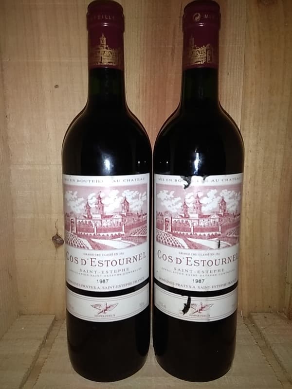2 x Cos d'Estournel, Saint-Estèphe, 1987