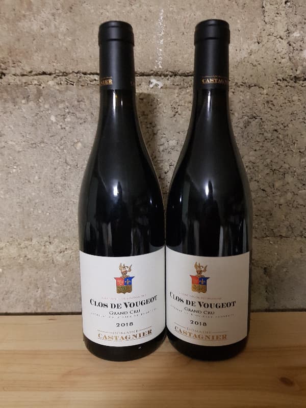 2 x Clos de Vougeot Grand Cru, Jérôme Castagnier, 2018