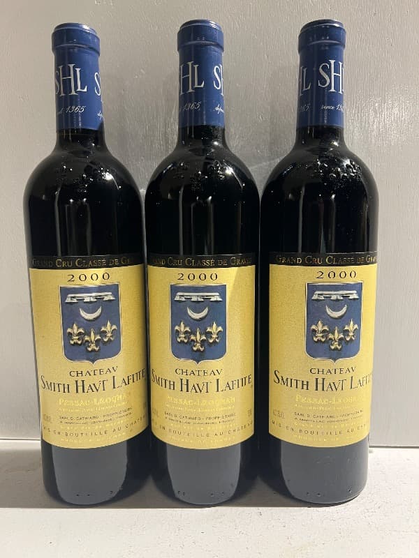 3 x château Smith Haut-Lafitte, Pessac-Léognan, 2000