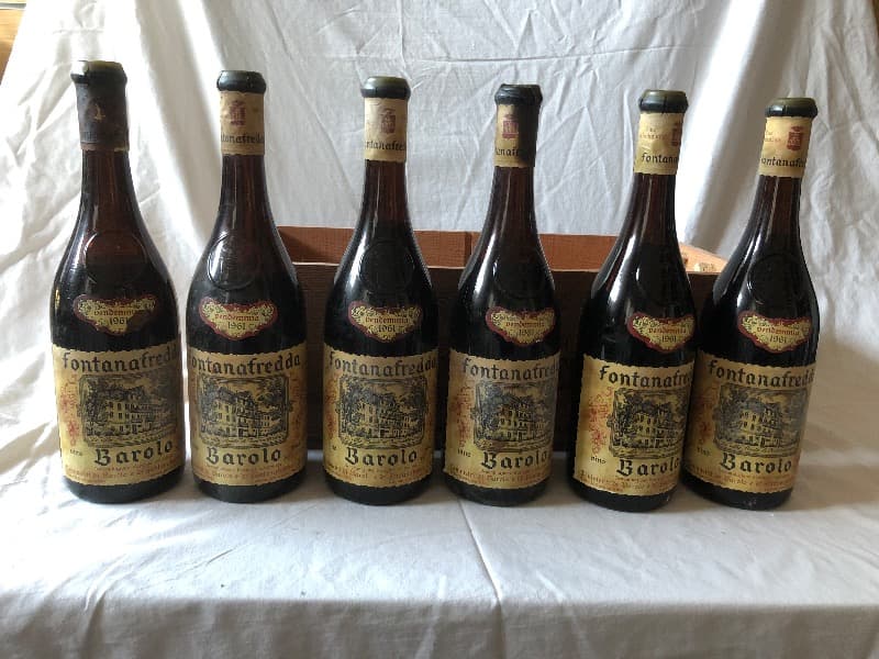 6 x Fontanafredda, Barolo,1961