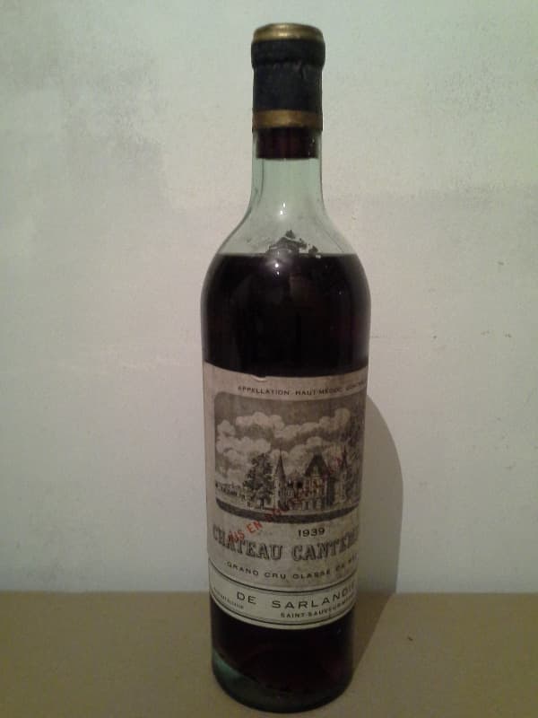 château Cantemerle, Haut-Médoc, 1939