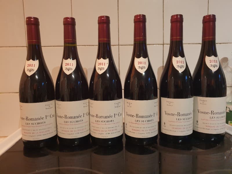 6 x Vosne-Romanée, 1 cru les Suchots, Domaine de la Poulette, 2011