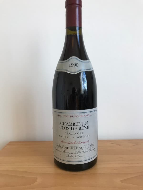 Chambertin-Clos de Bèze, Bruno CLAIR, 1990