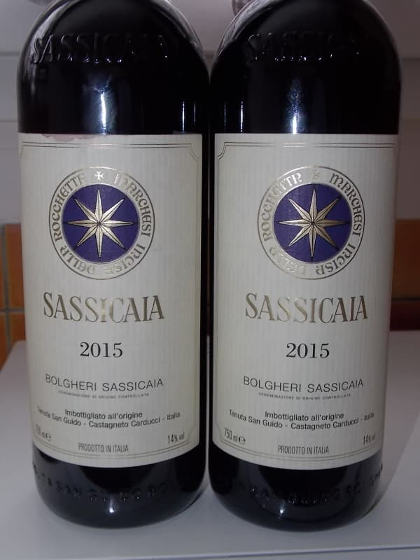2 x TENUTA SAN GUIDO, BOLGHERI SASSICAIA, 2015