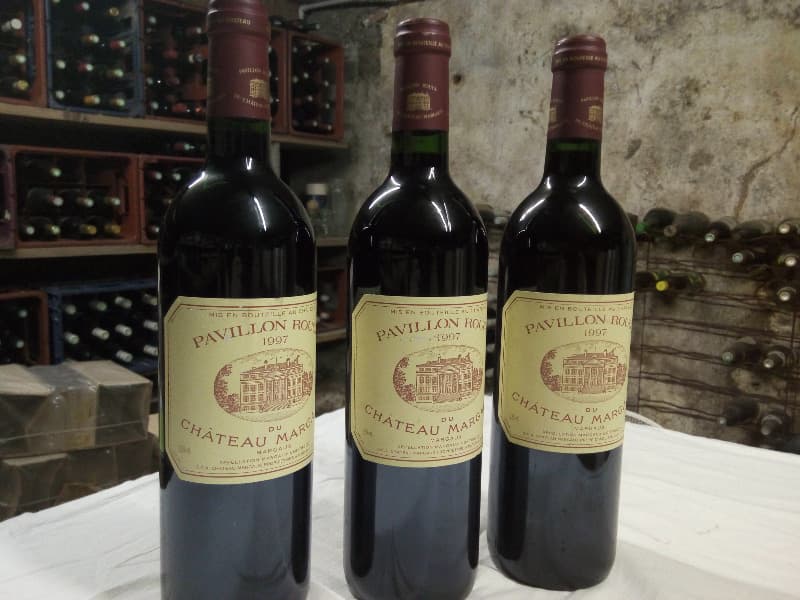3 x Château margaux, Pavillon rouge, Margaux, 1997