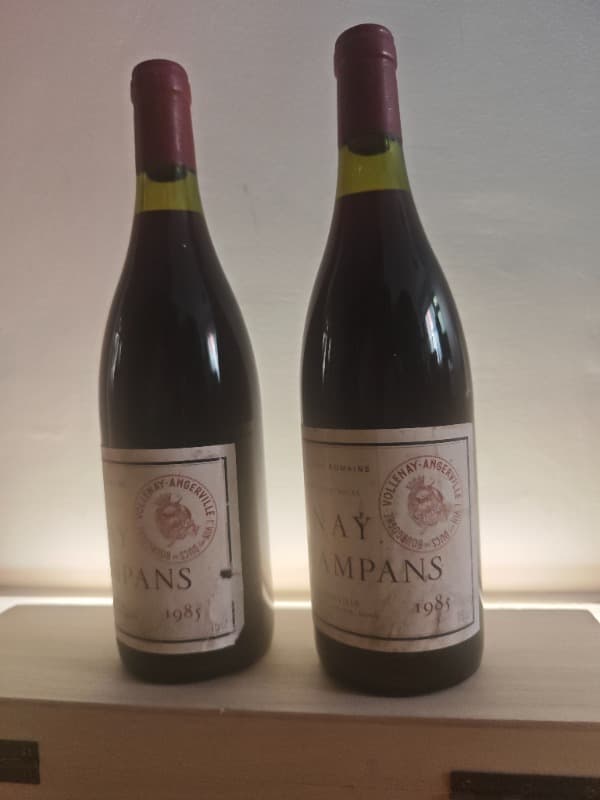 2 x Volnay, Champans, domaine Marquis d'Angerville, 1985