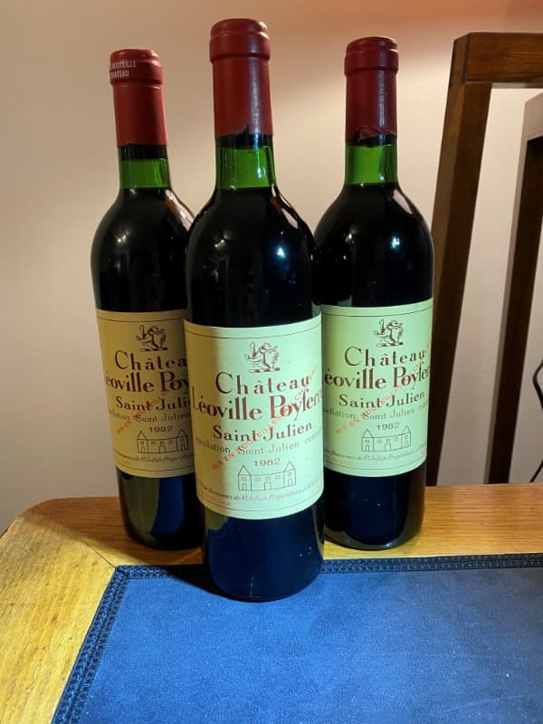 3 x Château Léoville Poyferré, Saint-Julien, 1982, 2e GCC