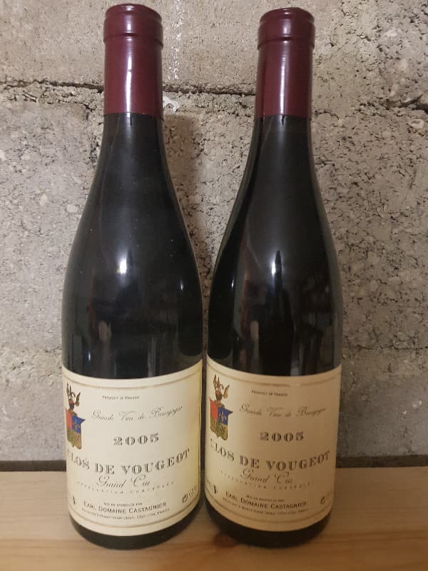2 x Clos de Vougeot, Grand Cru, Domaine Castagnier, 2005
