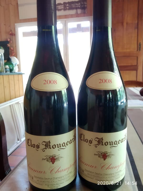 2 x Saumur Champigny, Clos Rougeard, 2008