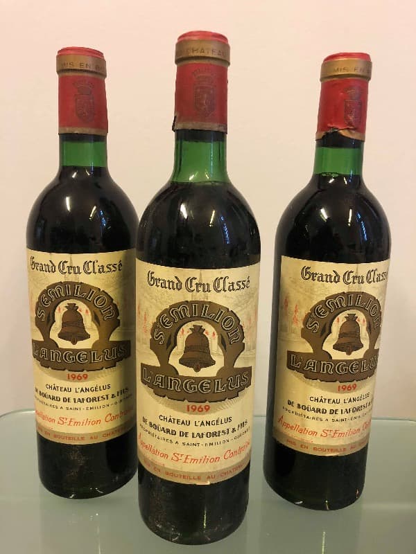 3 x Château l'Angélus, Saint-Émilion Grand Cru, 1969