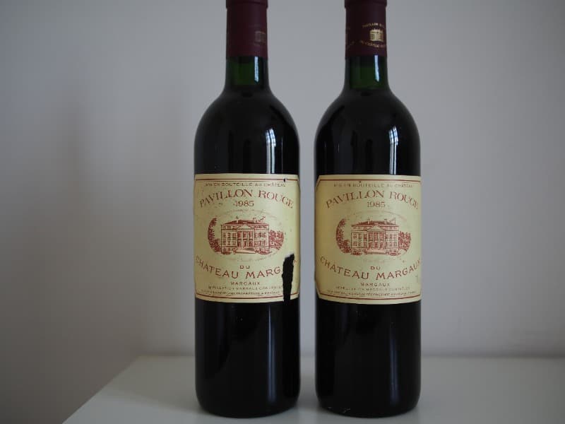 2 x Pavillon Rouge, Château Margau, Margaux, 1985