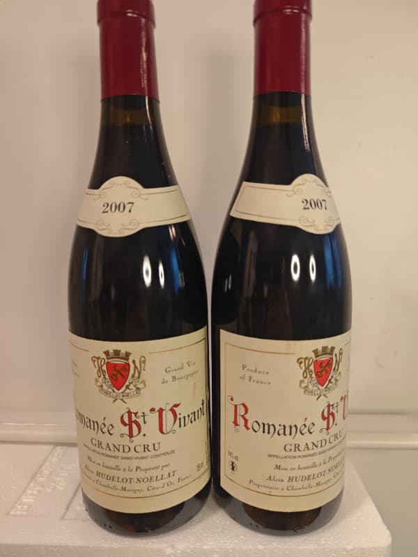 2 x Romanée-Saint-Vivant, Grand Cru, Alain Hudelot Noëllat, 2007