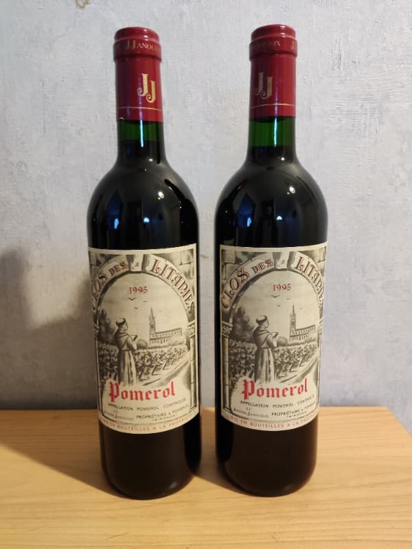 2 x Clos des Litanies, Pomerol, 1995