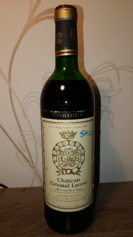 Gruaud Larose cordier, Saint Julien, 1986