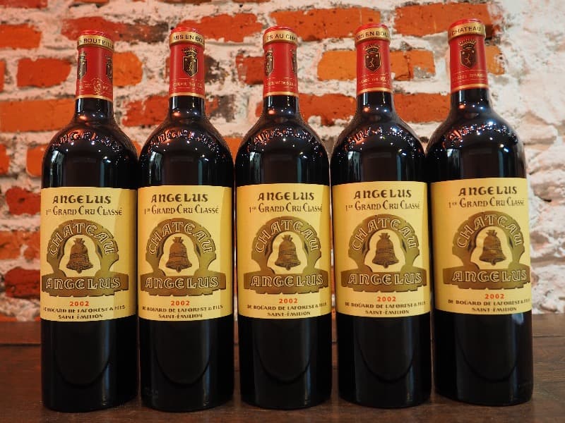 5 x Château Angelus, Saint-Émilion, 2002