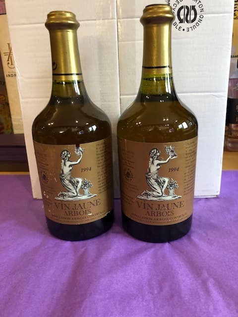2 x Henri MAIRE, VIN JAUNE 62 cl, Arbois, 1994