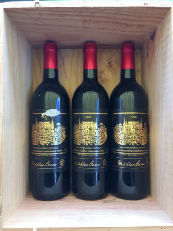 3 x Château Palmer, Margaux, 1996