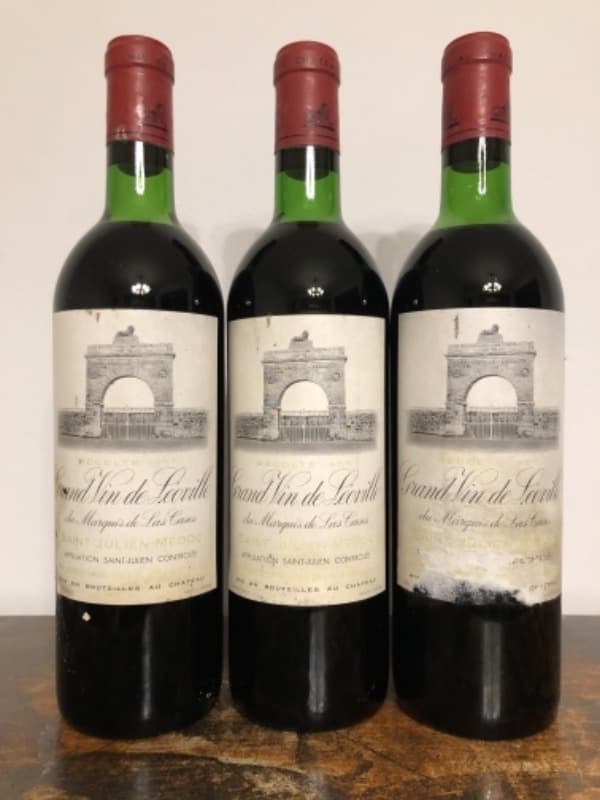 3 x Château Léoville Las Cases, Saint-Julien, 1969