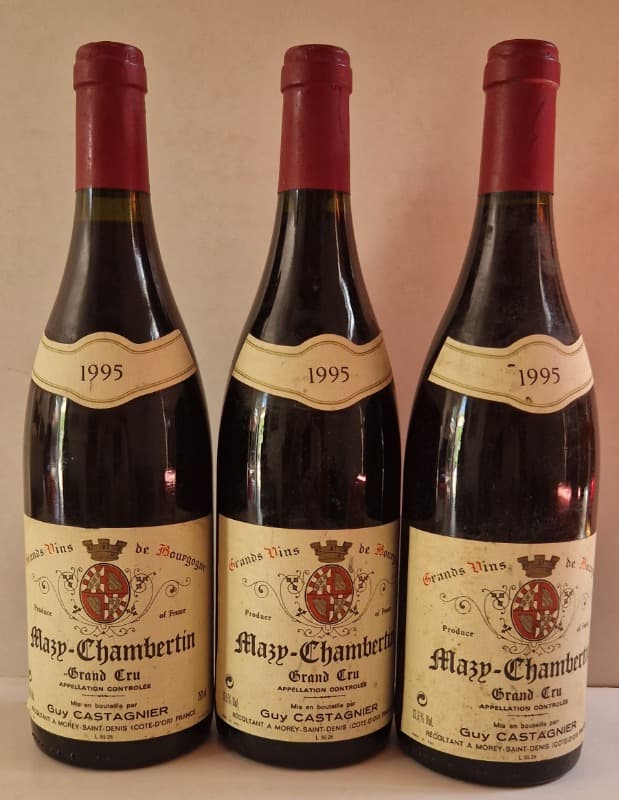 3 x Mazis-Chambertin, Guy Castagnier, 1995