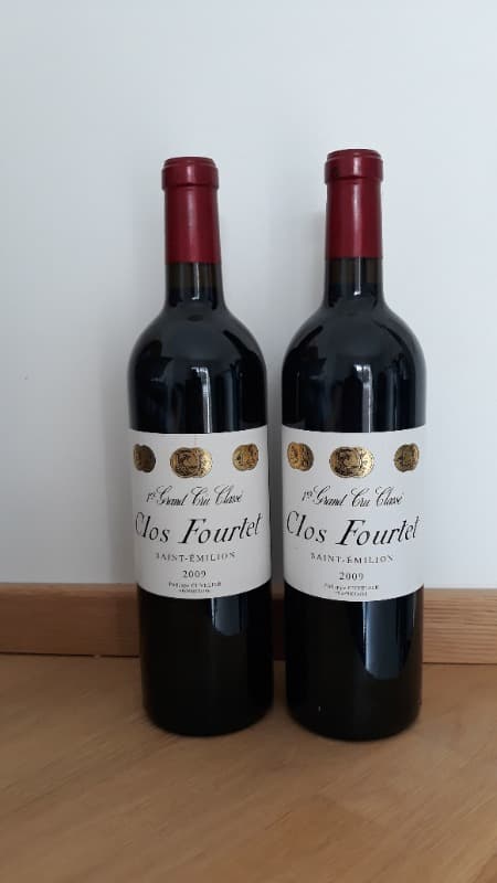 2 x 1er Grand Cru Classé, Clos Fourtet, Saint-Émilion, 2009