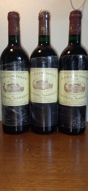 3 x Pavillon Rouge, château Margaux, Margaux 1994/1996/1998