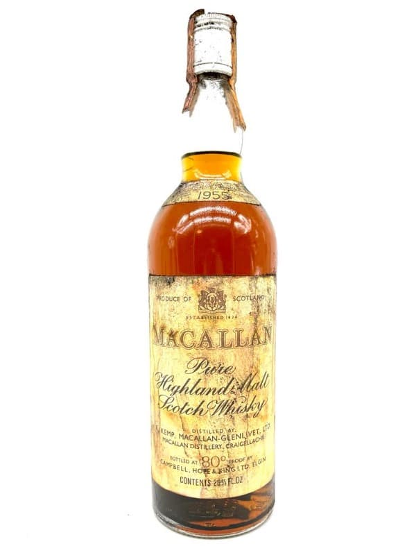 Macallan 1955 75cl. 80 Proof, Pure Highland Malt, Whisky, 1955