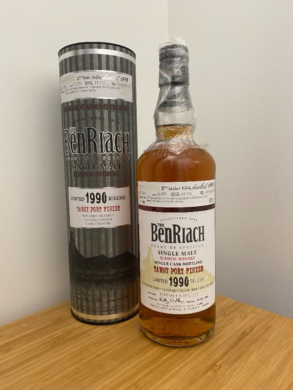 Single Cask 1990 - 22 ans #2596 Tawny Port Finish - 53,4%, The BenRiach, Whisky, 1990