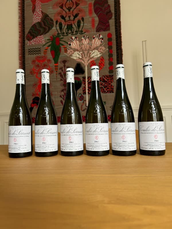6 x Clos de la Coulée de Serrant, Savennières, Nicolas Joly, 2003