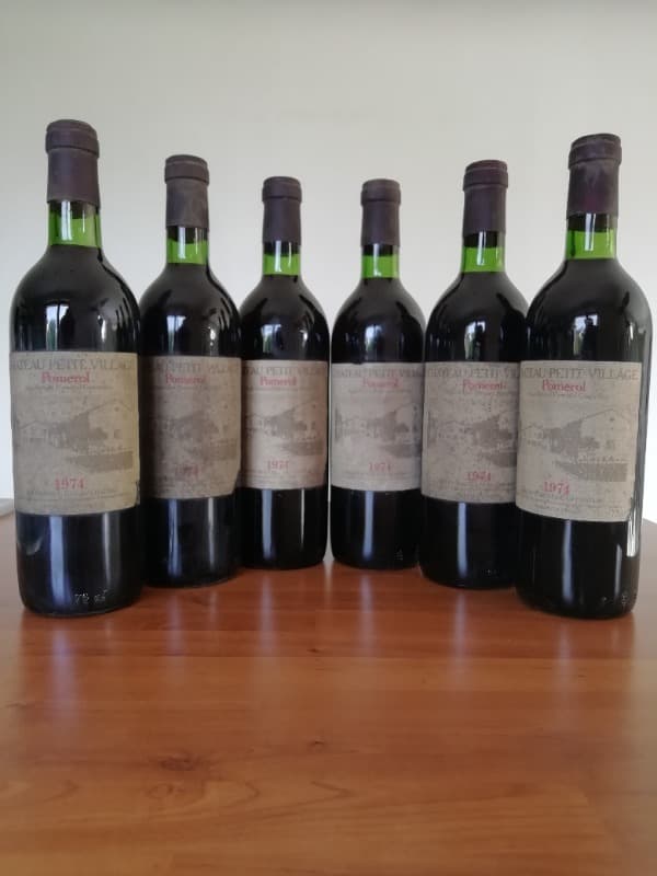 6 x Le Petit Village, Pomerol, 1974