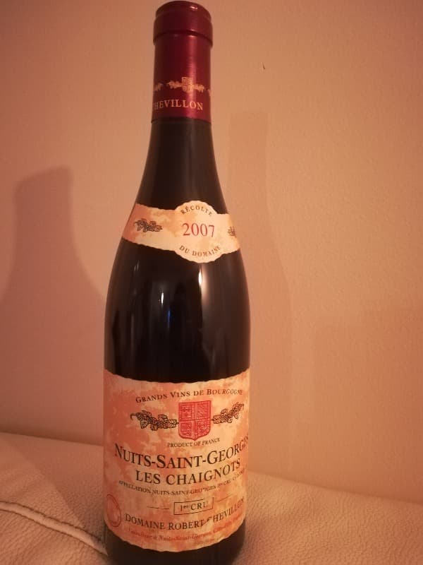 Nuits-Saint-Georges, les chaignots 1er Cru, Domaine Robert Chevillon, 2007