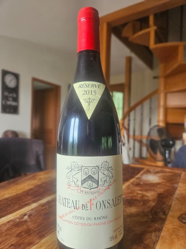 Côtes-du-Rhône, château de Fonsalette, 2015