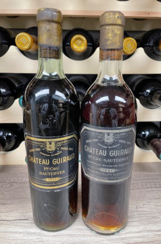 2 x château Guiraud, Sauternes 1945/1947